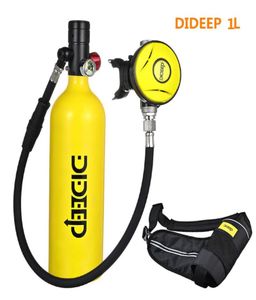 Dykningsmasker dareep x4000Pro 1L Scuba Tank Oxygen Cylinder Underwater Set Air W Adapter Storage Bag9344049
