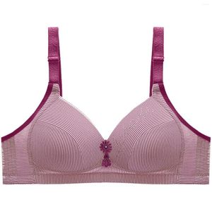 Staniki seksowne plus rozmiar dla damskiej bielizny Push Up koronkowy kwiatowy wyściełany Bralette Top Kobiet Duża bielizna kamizelka Brassiere