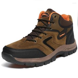 Sapatos de fitness homens caminhadas botas de trekking à prova dwaterproof água montanha sola de borracha feminino casal escalada esportes