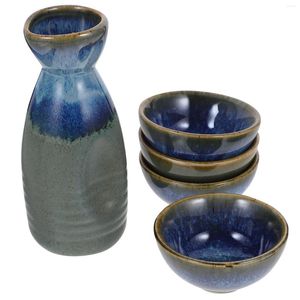 Weingläser Sake Krug Set Glas Wasserflaschen Japanische Tasse Keramik Serviertopf Keramik