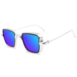 Indische neue Sonnenbrille quadratischen Rahmen Brille Retro dicke Kante Metall Trend Herren Sonnenbrille Großhandel