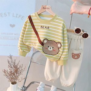 Kleidung Sets Baby Mädchen Jungen Herbst Säuglings Kleidung Outfits Kinder Cartoon T-shirt Hosen Kind Sportswear Bruder Schwester Kostüm