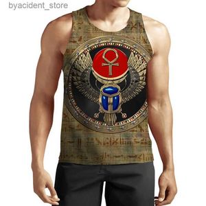 Mężczyzny Tank Tops Nowy druk 3D Śmieszne lato starożytny egipski faraon czołg top moda moda mężczyzna damskie dress