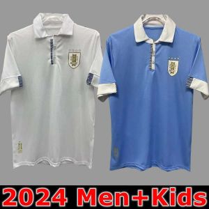 2024 Uruguai Futebol Jerseys aniversário 100º especial L.SUAREZ E.CAVANI N.DE LA CRUZ Camisa interna G.DE ARRASCAETA F.VALVERDE R.ARAUJO R.BENTANCUR Uniforme de futebol