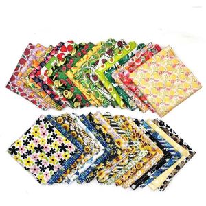 Dog Apparel 30/50PCS Mix Color Spring Summer Flower Fruits Pet Scarf Bandana Washable For Small Middle Grooming Products