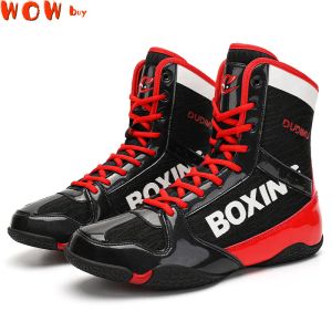 Stivali scarpe da wrestling di alta qualità con sneaker durevoli scarpe da wrestling scarpe da combattimento da uomo scarpe da combattimento uomini