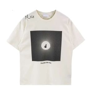 Rhude Shirt Designer T Shirt Comfort Men's T-shirts Män kvinnor Vintage Heavy Fabric Rhude Box Perspective Tee Lightly Loose Tops Logo Luxury Trend Brand Shirts 8925