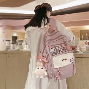 Backpack Japanese Girl Children's School Bag For Teenage Student Multi Pocket Kawaii Backpacks Women Harajuku Cute Mochila