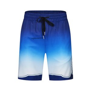 maglietta casablanca 2023 Summer Casablanca Paris Square stampa digitale pantaloncini moda allentati blu navy per uomo e donna