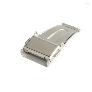 Watch Bands Stainless Steel Double Push Button Clasp Buckle For Strap Band Deployment Fold 14mm 18mm 20mm 22mm 24mm