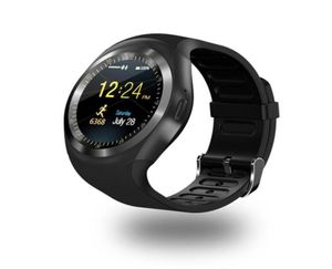 Bluetooth Y1 Smart Watch Reloj Relogio Android Smartwatch Chiamata telefonica SIM TF Sincronizzazione fotocamera per Sony HTC Huawei Xiaomi HTC Android Pho5364227