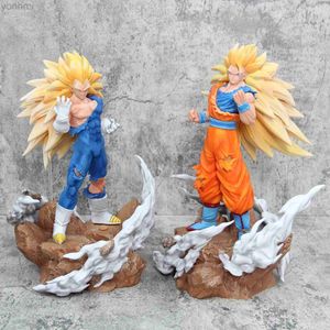 Action Toy Figures 37cm Dargon Ball Z Anime Figures son Goku Vegeta SSJ3 Super Saiyan 3 Figur PVC Statue Model Doll Decoration Kids Toers Gifts 24319