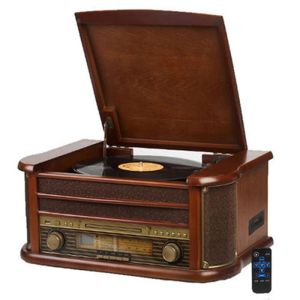 Altoparlanti Fonografo retrò Altoparlante Bluetooth aggiornamento Versione Bluetooth audio LP giradischi in vinile CD giradischi vintage