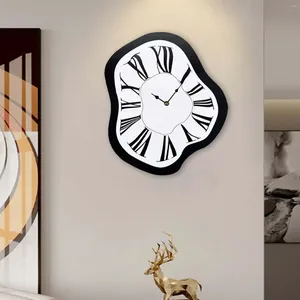 Relógios de parede distorcidos maximalista moderno presente Decorativo Relógio Eletrônico para Shop Office Home Datil Table