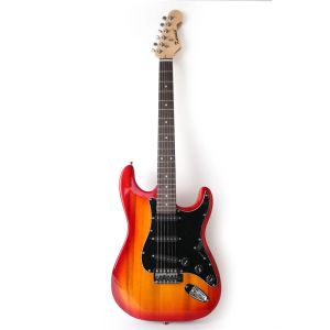 Gitarr god kvalitet billig 22 banden fret tremolo st elektrisk gitarr elektrisk gitarr för nybörjare resor