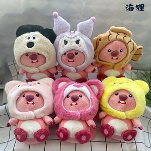 Wholesale cute Japanese headgear beaver plush figurines for children's games, playmates, holiday gifts, home decor