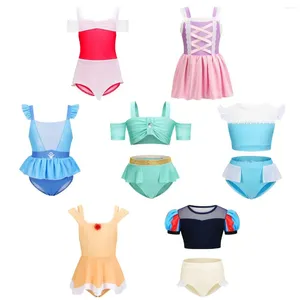 Menina vestidos swimify bikini 2024 moda maiôs para meninas biquini conjunto de banho crianças linda praia maiô