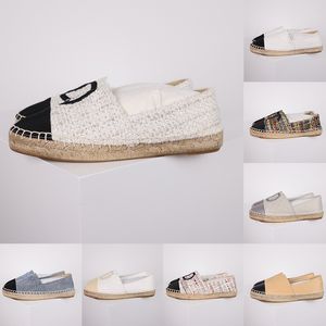 Luxury Designer Shoes espadrilles Fabric Embroidery Letters loafers Slip On Womens Summer Casual Walk Sneakers Flat easy take off Ladies Trainers loafers