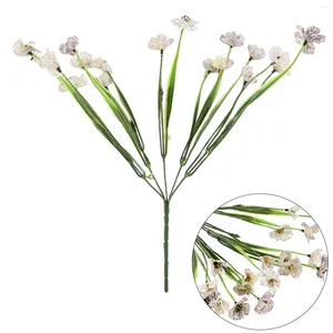 Flores decorativas-31cm artificial-plantas de plástico ao ar livre-decoração da varanda do jardim-flores falsas-buquê de jardim para casa