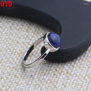 Klusterringar 925 Pure Silver Jewelry Fashion Simple Bean Female Ring