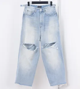 Mäns plus -storlek byxor 2024SS otvättade selvedge mens råa denim jeans högkvalitativ indigo liten kvantitet grossistpris japansk stil bomull japan röd 3r765