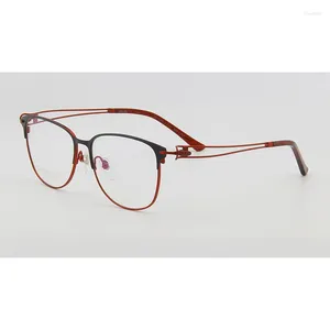 Óculos de sol quadros belight óptico japão design titânio linha charmen t aro completo mulheres óculos prescrição lente óculos quadro eyewear