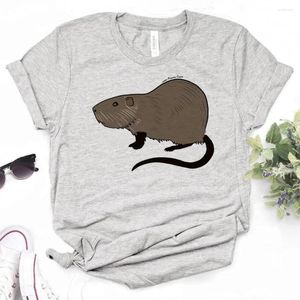 Women's T Shirts Nutria T-shirts Women Graphic Tee Girl Streetwear Designer Clothes