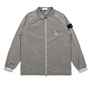 에코 닐 재킷의 나일론 네탈 캐주얼 셔츠 남성 느슨한 코트 크기 m-xxl2024