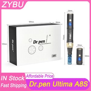 Dr.Pen A8S trådlösa mikronålar Roller Derma Pen Needle Cattrdiges 6 Digital Speed ​​Beauty Skin Care Machine Hem Använd ansikte Meso Therapy Dermapen Micro Needling Stamp