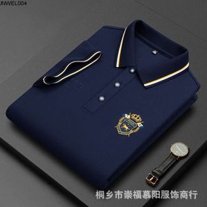 Designer Muyang Roupas Verão Nova Camiseta Polo de Manga Curta para Homens Médios e Jovens Negócios Camisa Bordada Personalizada {categoria}