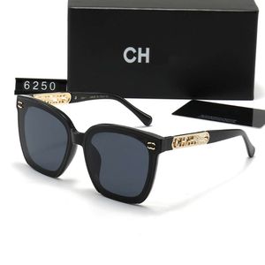 Chanells designer de luxo moda canal óculos de sol clássico óculos óculos de sol praia para homens mulheres senhoras ao ar livre sunglasse 6250