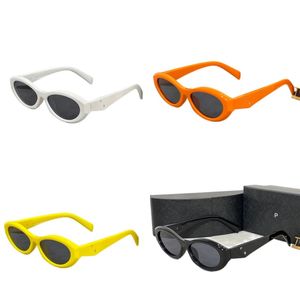Mens Solglasögon Designers Beach Shading Eyewear Ellipses Cat Eye Glasses For Women Classic Style Men Solglasögon Personlighet Occhiali Da Sole med Box Nice FA083 E4
