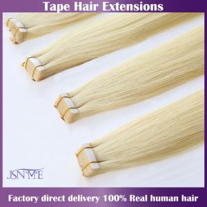 エクステンションjsnme人間の髪の拡張テープ拡張機能100％女性のための髪の髪の毛