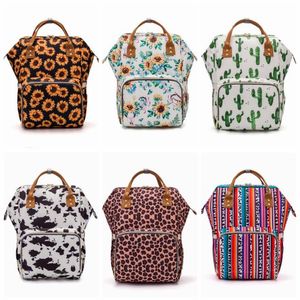 Diaper Bag Leopard Stripe Mummy Backpack Waterproof Outdoor Nappy Bags Large Capacity Backpacks Travel Handbag Baby Care YFA4508969383