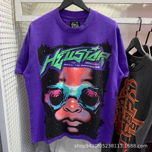 Summer New H Ellst Hell Star Graffiti Print T-shirt Batch Unisex