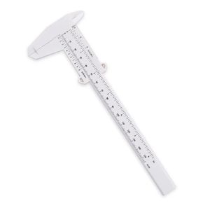 Bärbar 150 mm plastögonbrynsmätning Vernier Caliper Tattoo Caliper Ruler Plast Permanent Makeup Mätverktyg