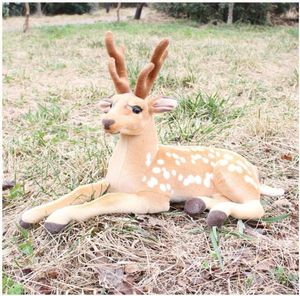 Dorimytrader Realistic Animal Deer Plush Toy Big Soft Simulation Animals Sika Deer Toys for Kids Gift Pography Props 12423992