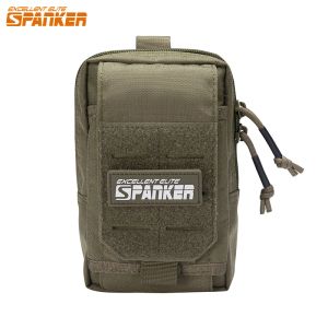 Väskor Taktisk EDC Pouch Molle Belt Bag Military Airsoft Vest Pack Mobiltelefon Midjeväska Fall utomhus campingjakt Tillbehörspåse