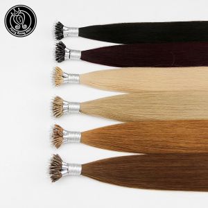 Extensions Fairy Remy Hair Nano Ring Tip Micro Beads Real Remy Natural European Human Hair Extensions Highlights 16 22Inch 0.8g/strand