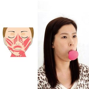 1pcs V-shape Face Slimming Double Chin Silicone Exerciser Jaw Exercise Mouth Ball Jawline Anti-wrinkle Exercise Equipment