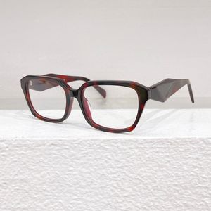 Nova marca de luxo óculos de armação quadrada acética óculos ópticos masculinos óculos de leitura moda feminina personalizado puro artesanal pr14zv