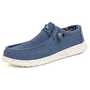 Boots 2022 Summer New Men's Canvas Lazy Boat Shoes Outdoor Convertible Slip on Loafer Fashion Casual Flat Nonslip Deck Shoes Big Size