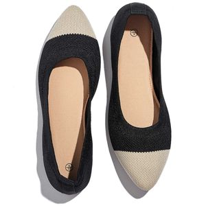 HBP Non di marca all'ingrosso economici personalizzati slip on scarpe da donna casual mocassini con cuscino in morbida rete appartamenti da donna