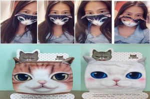 Cotton Dustproof Mouth Face Mask 3D Cartoon Cute Cat Mask Personality Washable For Women Men Face Mouth Masks Party DIY Decor1282N7797838