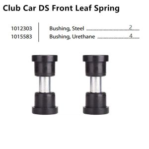 Acessórios Club Car DS Front Leaf Spring para Club Car DS Golf Cart 1992 + UP, bucha e kit de manga OEM #1015583,1012303