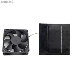 Ventilatori elettrici 20W 12V Pannello solare Ventilatore di scarico Estrattore d'aria Mini ventilatore Ventilatore alimentato da pannello solare per pollaio per cani SerraC24319