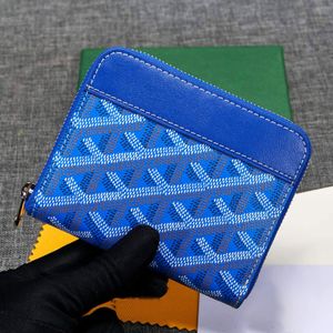 Goyar Luxury Designer Designer кожаный кошелек Goy Mens Mens Women Mini Wallet сумка для карты Goyar Высококачественный кошелек для монеты Ключ Организатор кармана Goyar короткая стена молнии 5 656
