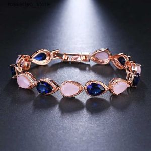 Charm Bracelets Womens Korean Fashion Temperament Personality Water Heart Beautiful Street Simple Jewelry L240319