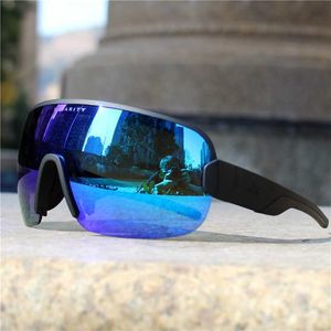 Po Aim Fahrradbrille, Outdoor-Sport, Herren- und Damen-Mountainbike, ausgestattet mit Sandwindbrille zum Laufen