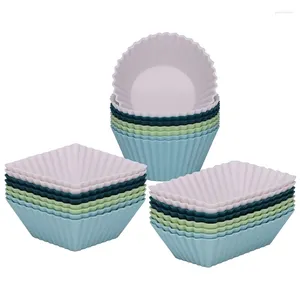 Baking Moulds 24xMuffin Cups For Homemades Treat Heatresistant Holder Dishwasher Safe